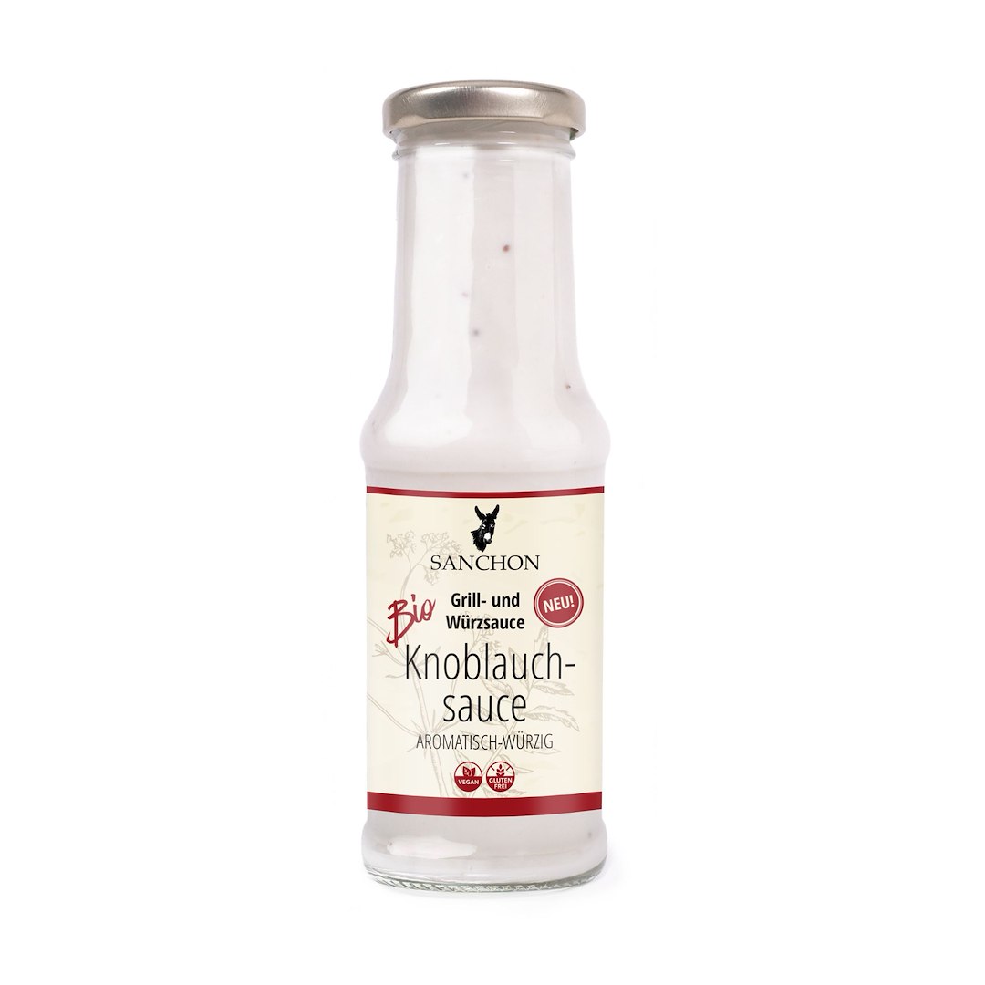SOS CZOSNKOWY BEZGLUTENOWY BIO 210 ml - SANCHON - obrazek 2
