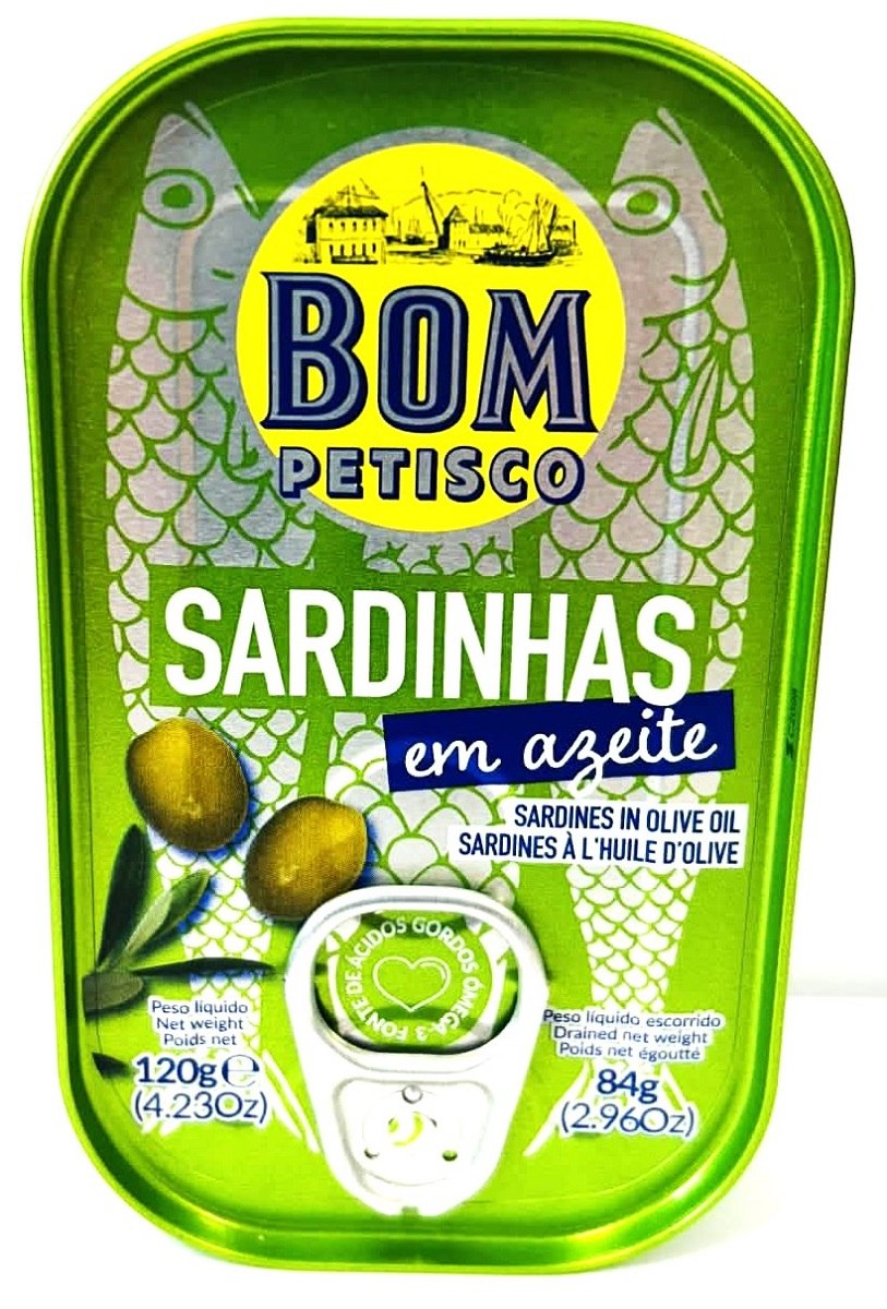 SARDYNKI PORTUGALSKIE W OLIWIE Z OLIWEK 120 g (84 g) - BON APPETIT (BOM PETISCO) - obrazek 2