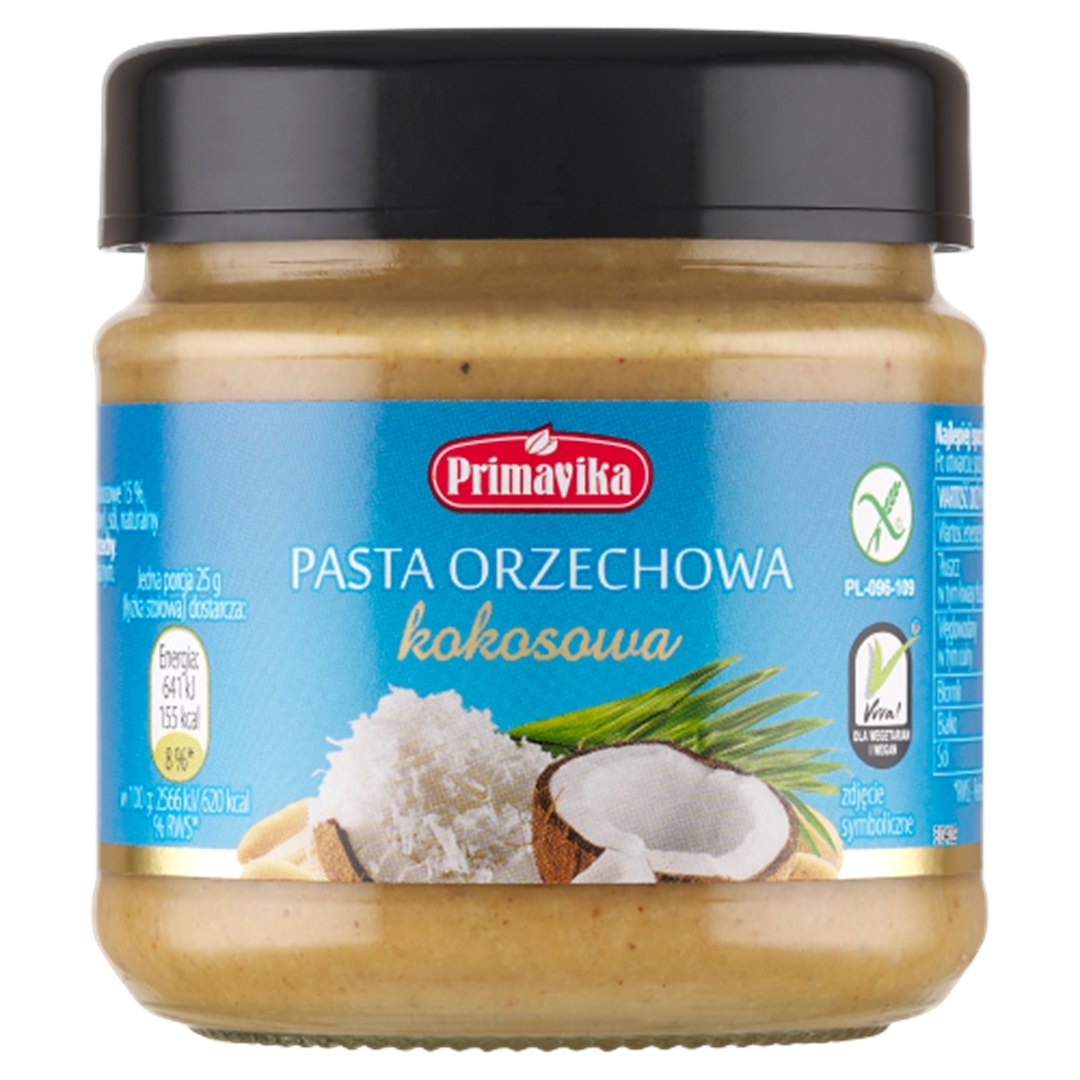 PASTA ORZECHOWA KOKOSOWA BEZGLUTENOWA 190 g - PRIMAVIKA - obrazek 2