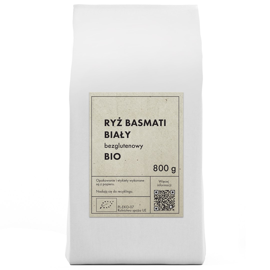 RYŻ BASMATI BIAŁY BEZGLUTENOWY BIO 800 g - THE PLANET - obrazek 2