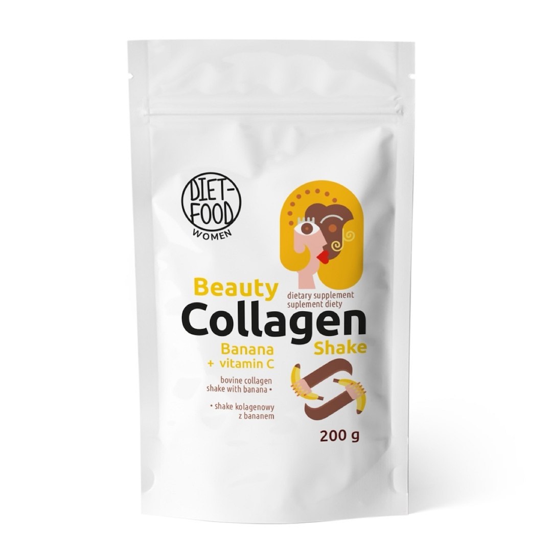 SHAKE KOLAGENOWY Z WITAMINĄ C I BANANEM 200 g - DIET FOOD (WOMEN) - obrazek 2