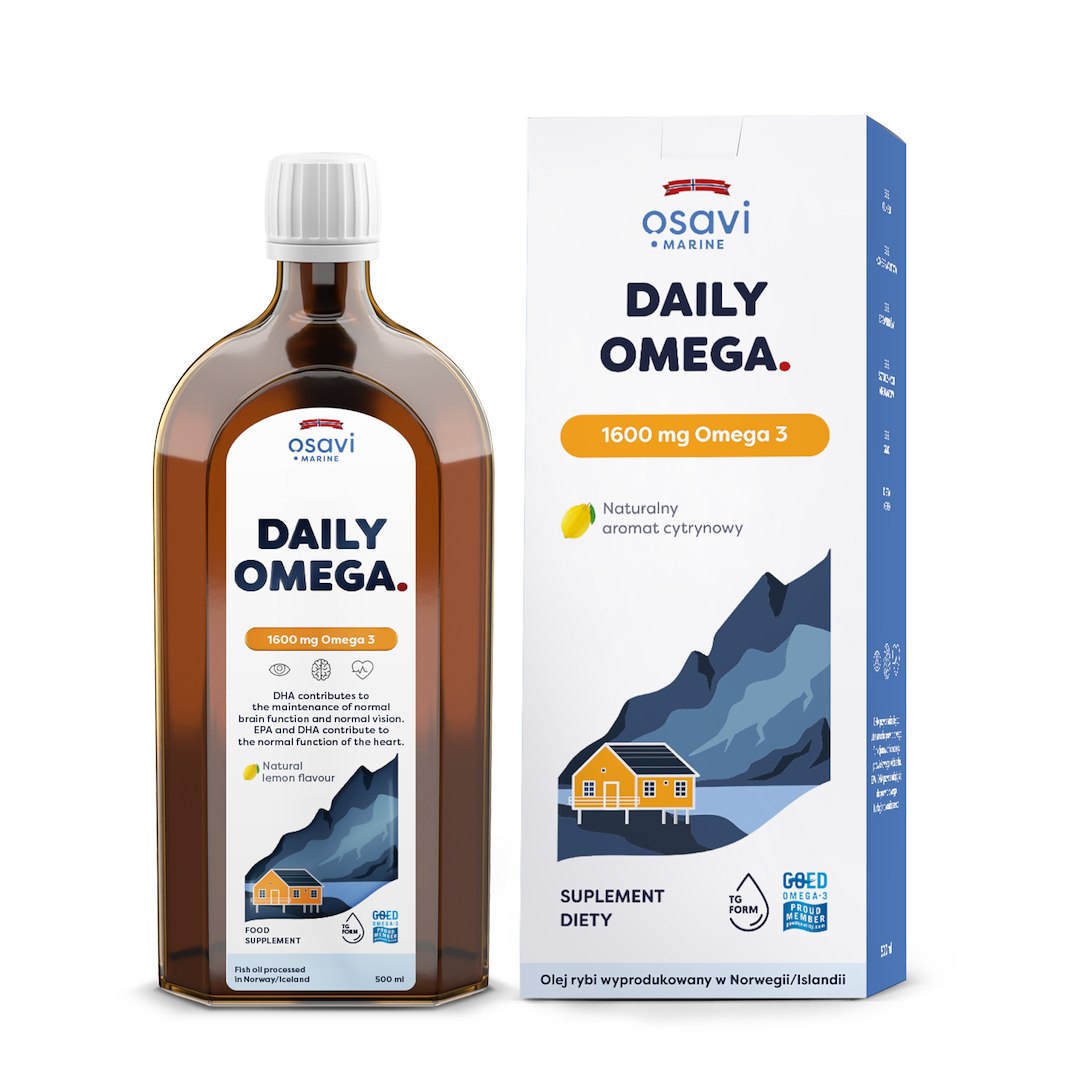 OMEGA-3 (1600 mg) O SMAKU CYTRYNOWYM 500 ml - OSAVI - obrazek 2