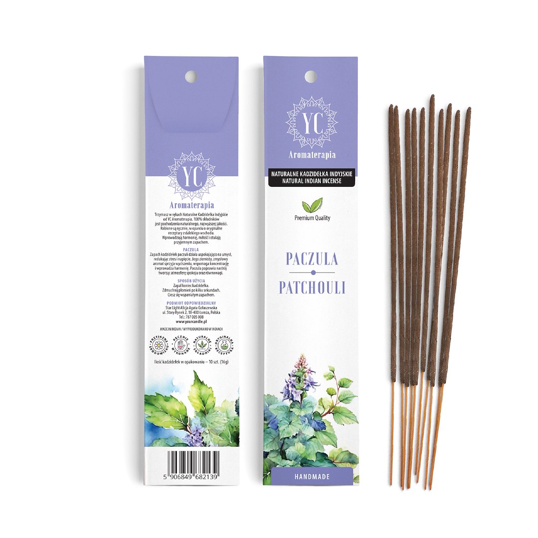KADZIDEŁKA INDYJSKIE PACZULA (10 szt.) 16 g - YOUR CANDLE - obrazek 2