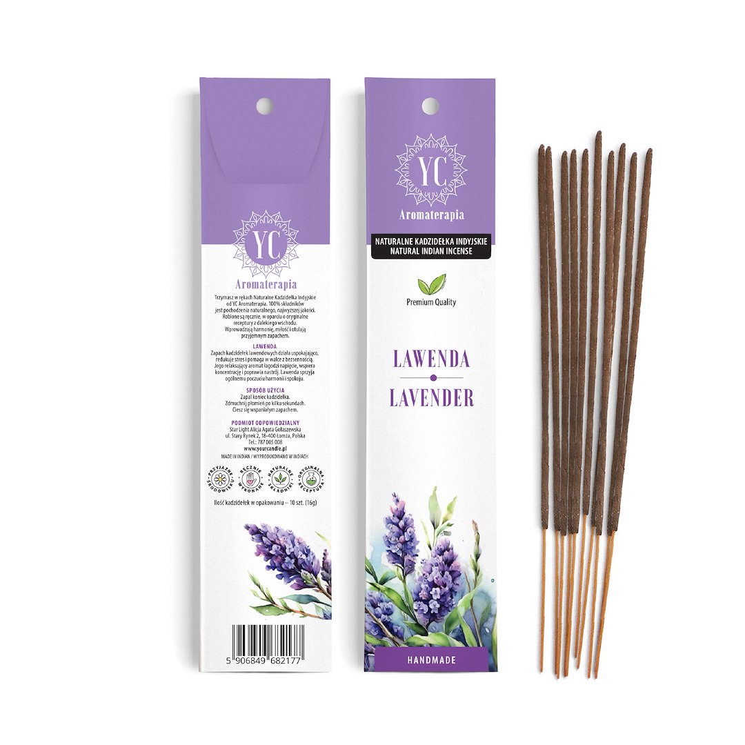 KADZIDEŁKA INDYJSKIE LAWENDA (10 szt.) 16 g - YOUR CANDLE - obrazek 2