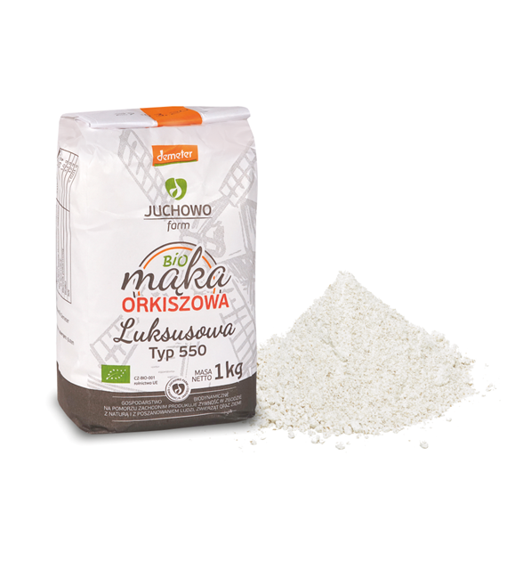 MĄKA ORKISZOWA LUKSUSOWA TYP 550 DEMETER BIO 1 kg - JUCHOWO